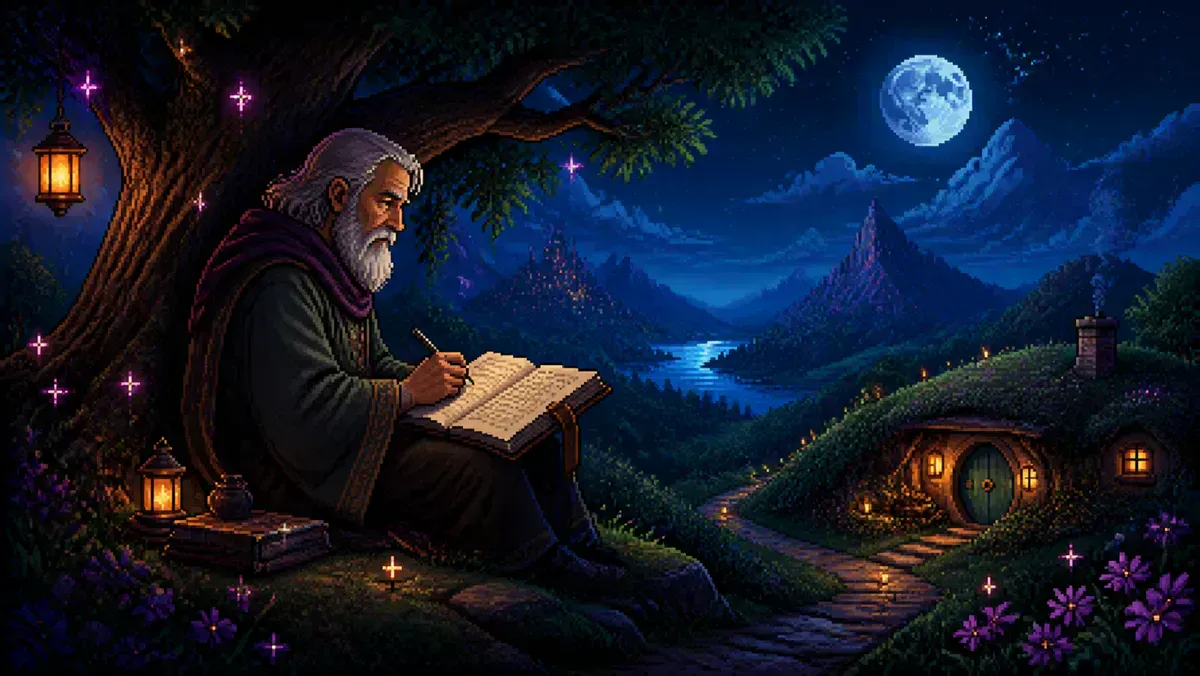 J. R. R. Tolkien’s birthday Pixel-art illustration for “J. R. R. Tolkien’s birthday”
