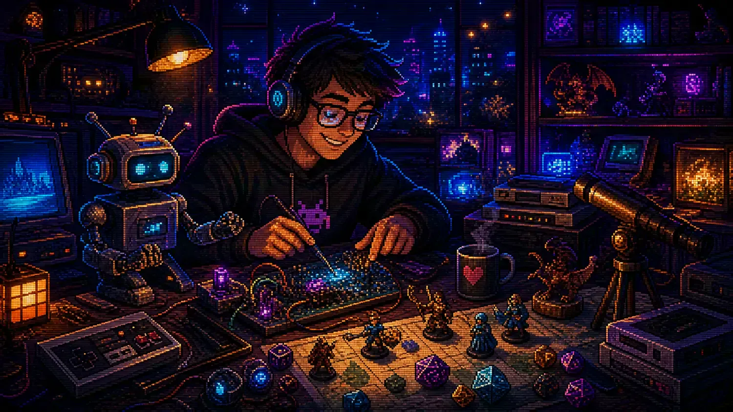 Embrace Your Geekness Day Pixel-art illustration for “Embrace Your Geekness Day”